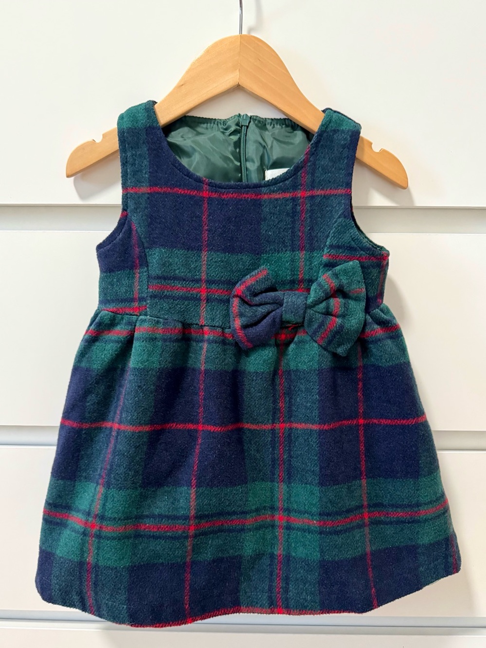 Mud Kingdom Plaid Bow Dress - Size: 3T - Like New!